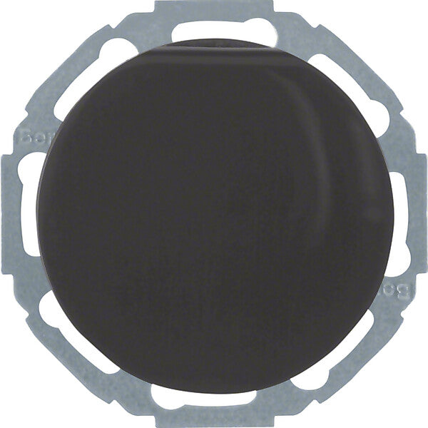 Hager/Berk SCHUKO-Steckdose sw/gl m. Klappdeckel 47442045